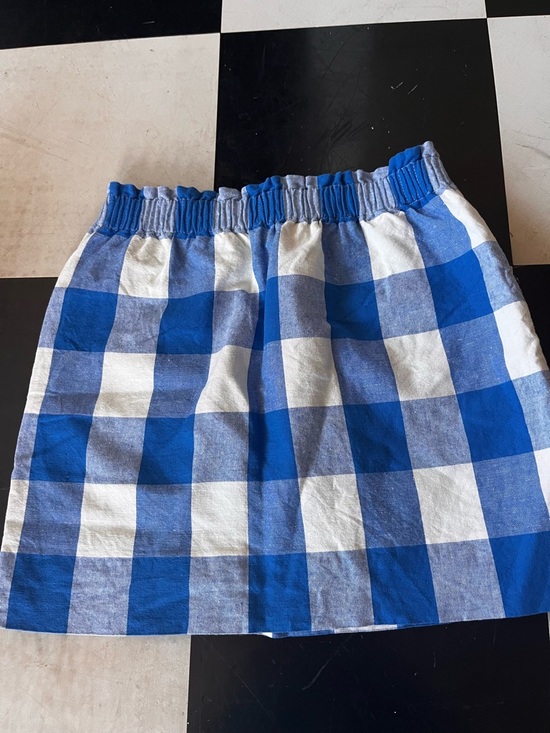 J. Crew Dresses & Skirts - J. Crew Blue and White Gingham Mini Skirt